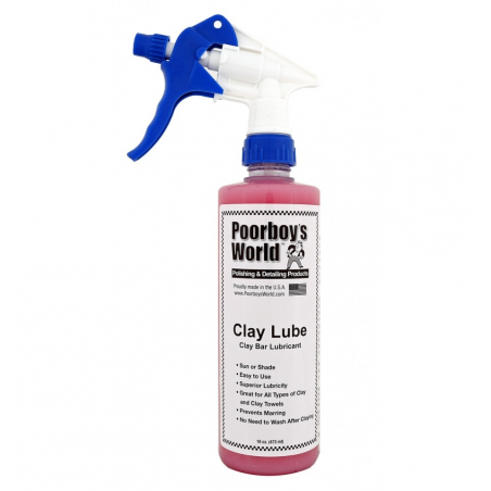 Poorboy’s World Clay Lube+Sprayer  - lubrykant do glinki 473 ML