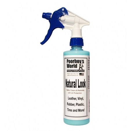 Poorboy’s World Natural Look+Sprayer - środek do czyszczenia tworzyw i plastików 473 ML