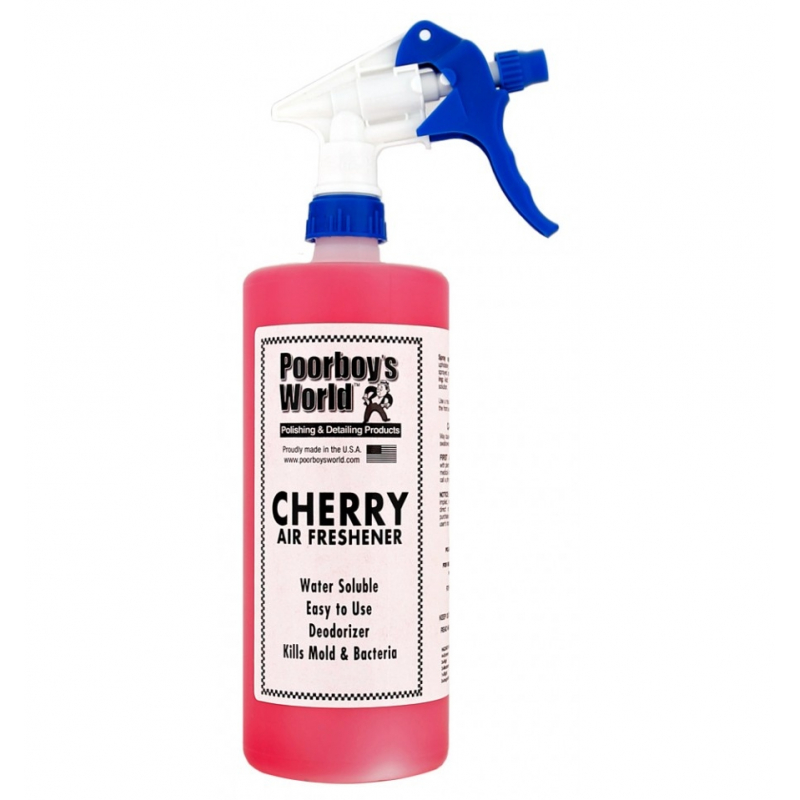 Poorboy’s World Air Freshener Cherry+Sprayer - odświeżacz powietrza o zapachu wiśnii 473 ML
