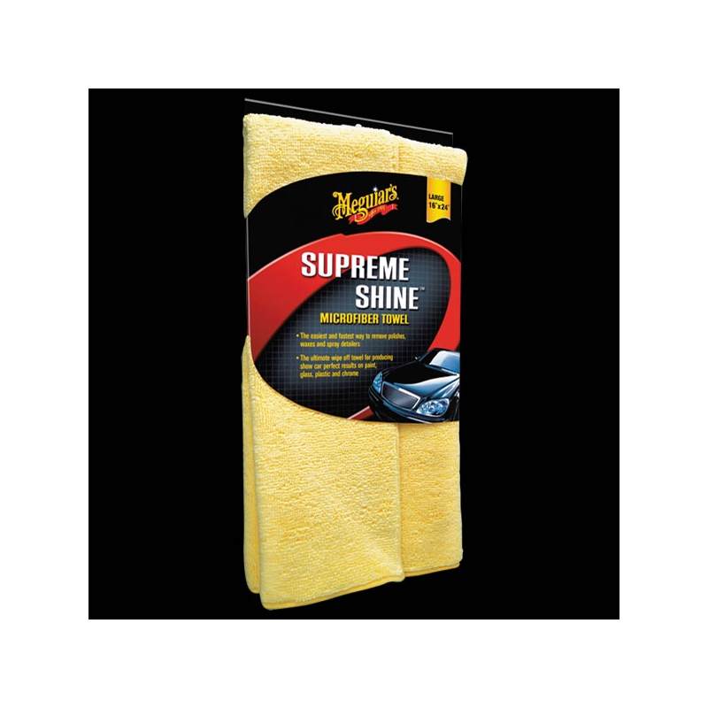 Meguiar's Supreme Shine Microfiber Towel - Ręczniczek z microfibry do czyszczenia i polerowana (1 sztuka)